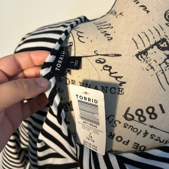 Torrid Mini Jersey Twist Back Skater Dress - Picture 5 of 6